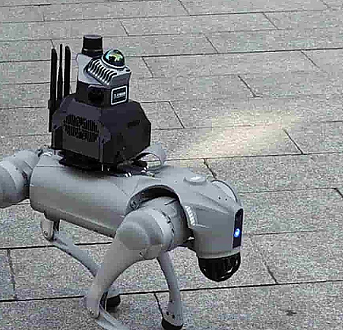 Legged robot with a LiDAR sensor